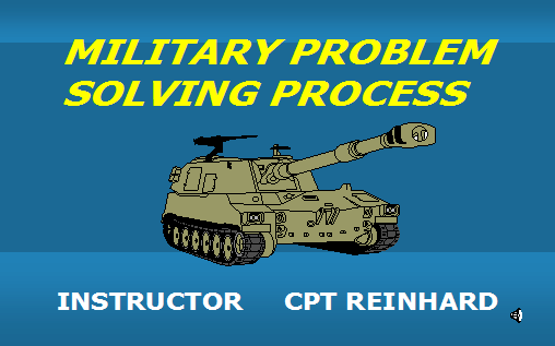 army problem solving process example
