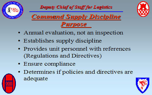 Supply and Services for Company Commanders